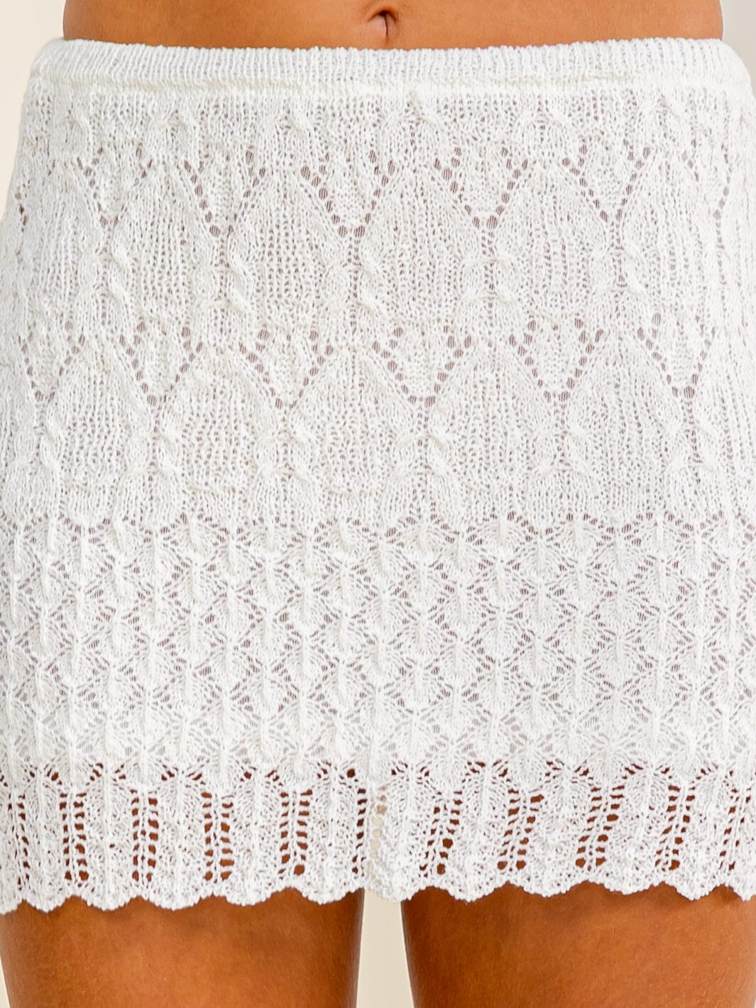 Chic & Easy Crochet Mini Skirt-Cute-Trendy-Shop-Womens-Boutique-Clothing-Store
