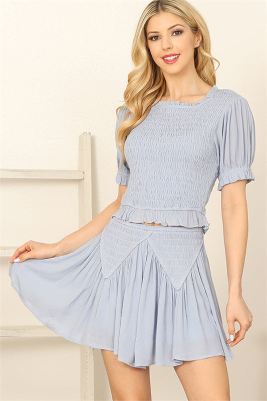Ready to Go Blue Skirt Set-Cute-Trendy-Shop-Womens-Boutique-Clothing-Store