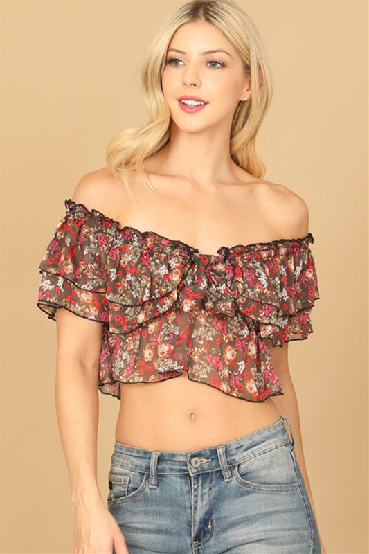 Take It Personal Black Floral Crop Top-Cute-Trendy-Shop-Womens-Boutique-Clothing-Store