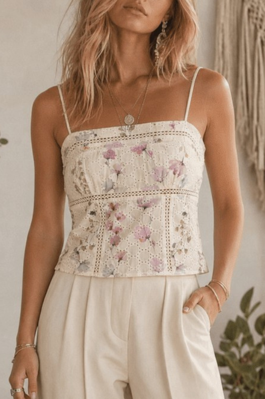 Sweet Summer Lattice Trim Tank-Cute-Trendy-Shop-Womens-Boutique-Clothing-Store