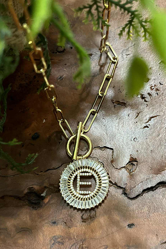 Paperclip Chain Radiant Gold Initial Necklace A - W-[option4]-[option5]-Cute-Trendy-Shop-Womens-Boutique-Clothing-Store