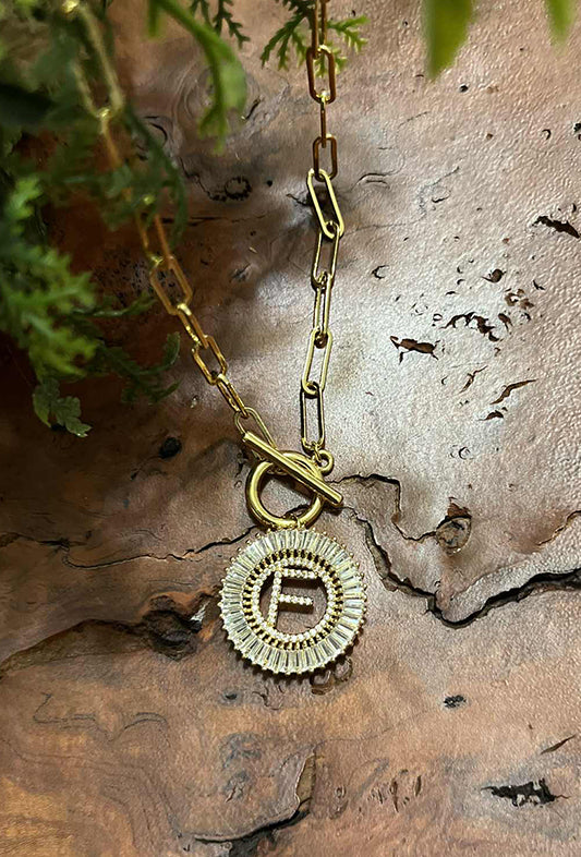 Paperclip Chain Radiant Gold Initial Necklace A - W-[option4]-[option5]-Cute-Trendy-Shop-Womens-Boutique-Clothing-Store