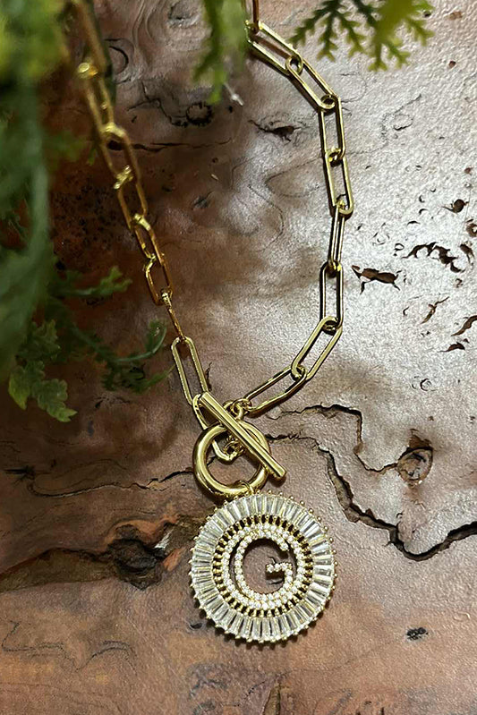Paperclip Chain Radiant Gold Initial Necklace A - W-[option4]-[option5]-Cute-Trendy-Shop-Womens-Boutique-Clothing-Store