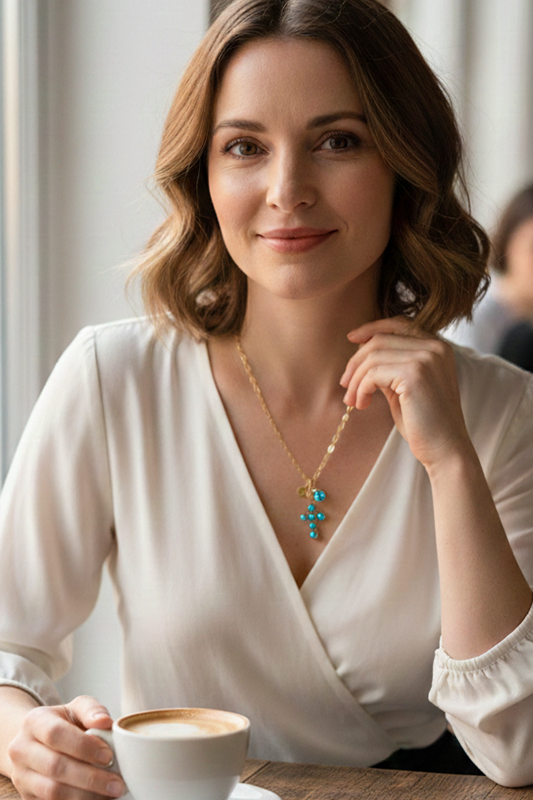 Reflect On Life Cross Necklace-Cute-Trendy-Shop-Womens-Boutique-Clothing-Store