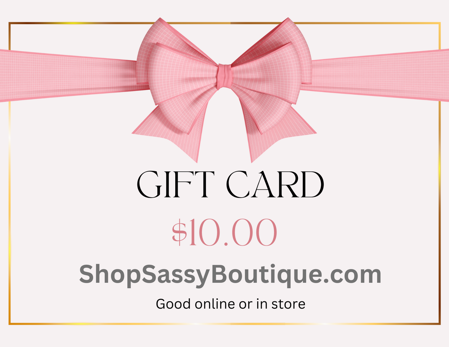 Gift Card $10-Cute-Trendy-Shop-Womens-Boutique-Clothing-Store