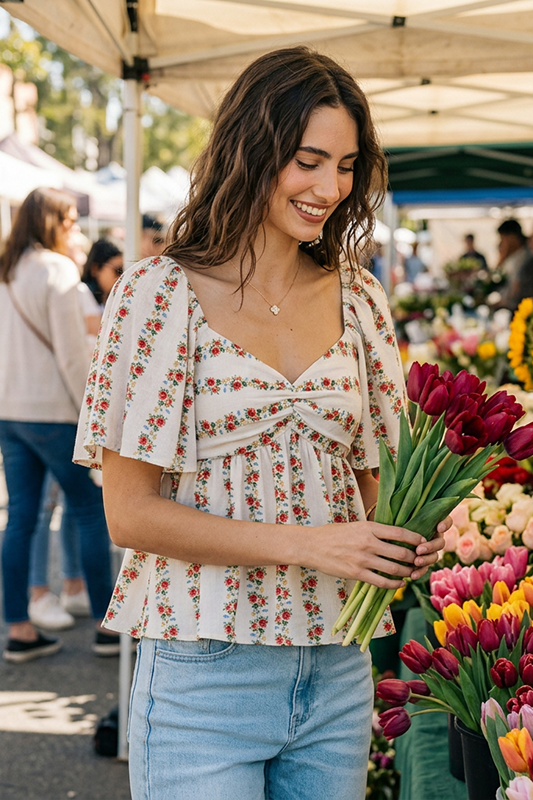 Girls' Weekend Floral Top-Cute-Trendy-Shop-Womens-Boutique-Clothing-Store