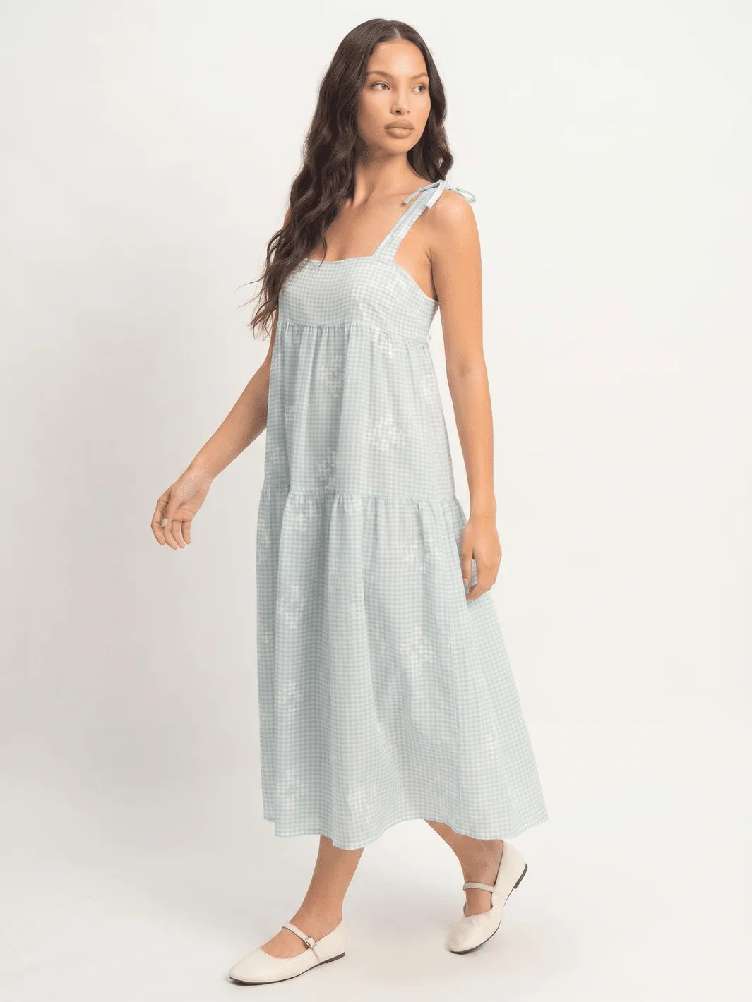 Soft & Dreamy Embroidered Tiered Maxi Dress-Cute-Trendy-Shop-Womens-Boutique-Clothing-Store