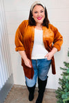 Dazzling Rust Velvet Button Down Tunic Top *online exclusive-[option4]-[option5]-Cute-Trendy-Shop-Womens-Boutique-Clothing-Store