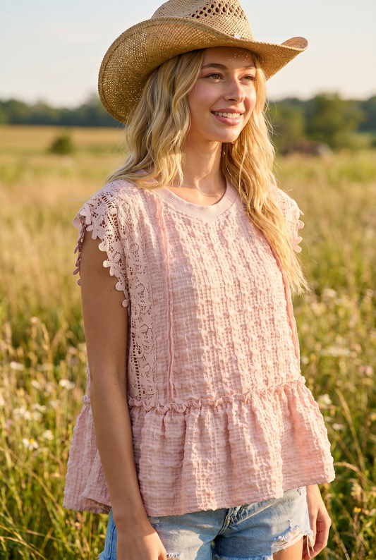 Sun-Kissed Pink Daisy Top-Cute-Trendy-Shop-Womens-Boutique-Clothing-Store