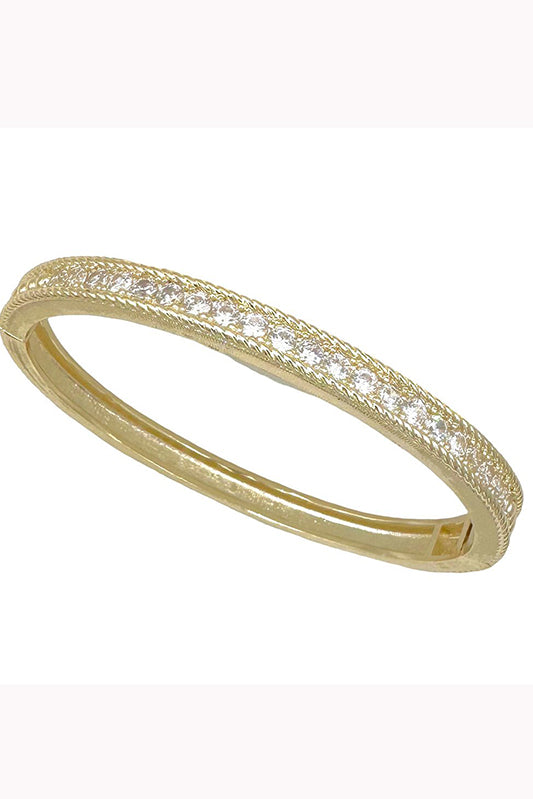 Enjoy Life Hinged Gold Bangle-[option4]-[option5]-Cute-Trendy-Shop-Womens-Boutique-Clothing-Store