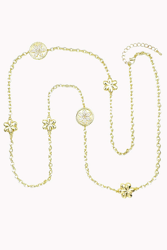 Refined Life Gold Flower Necklace-[option4]-[option5]-Cute-Trendy-Shop-Womens-Boutique-Clothing-Store