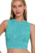 The Set Up Ribbed Crop Top-Lt. Teal-SMALL/MEDIUM-[option4]-[option5]-Cute-Trendy-Shop-Womens-Boutique-Clothing-Store