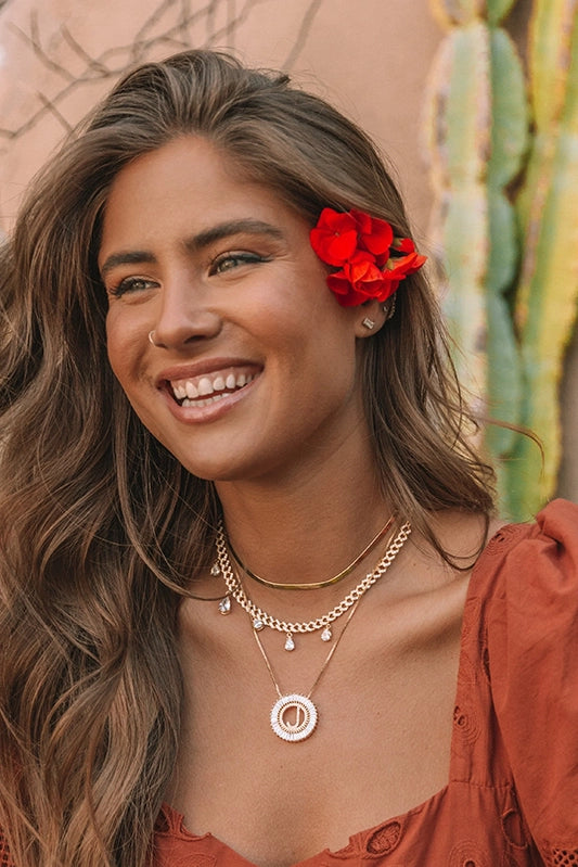 Radiant Gold Initial Necklace A - W-Cute-Trendy-Shop-Womens-Boutique-Clothing-Store