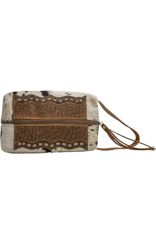 Rodeo Days Leather & Hide Makeup Bag-[option4]-[option5]-Cute-Trendy-Shop-Womens-Boutique-Clothing-Store