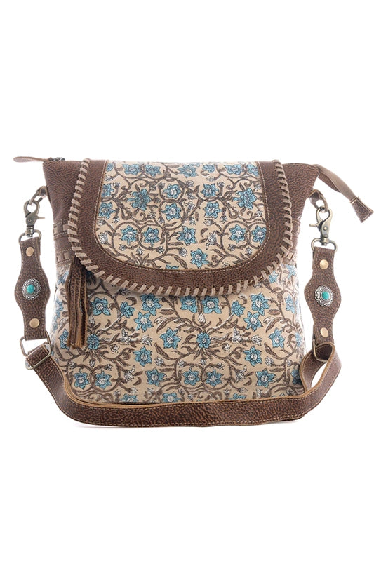 Desert Flower Shoulder Bag With Front Flap-Cute-Trendy-Shop-Womens-Boutique-Clothing-Store
