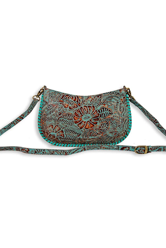 Just Say Wow Turquoise Tooled Purse-[option4]-[option5]-Cute-Trendy-Shop-Womens-Boutique-Clothing-Store