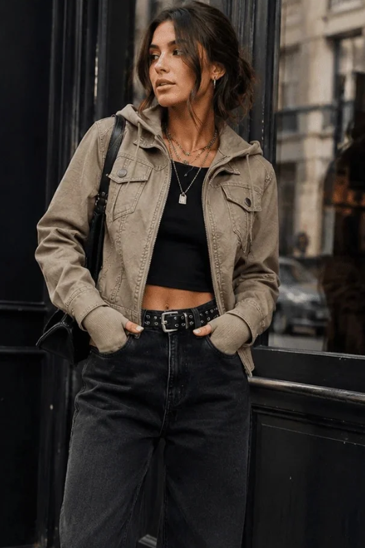 Urban Utility Detachable Hood Jacket-SMALL-Cute-Trendy-Shop-Womens-Boutique-Clothing-Store