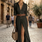 The Sunset Stroll Belted Dress