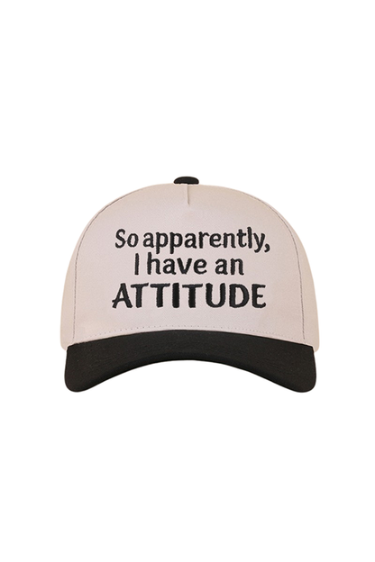 "So Apparently, I Have An Attitude" Ball Cap-Black-Cute-Trendy-Shop-Womens-Boutique-Clothing-Store