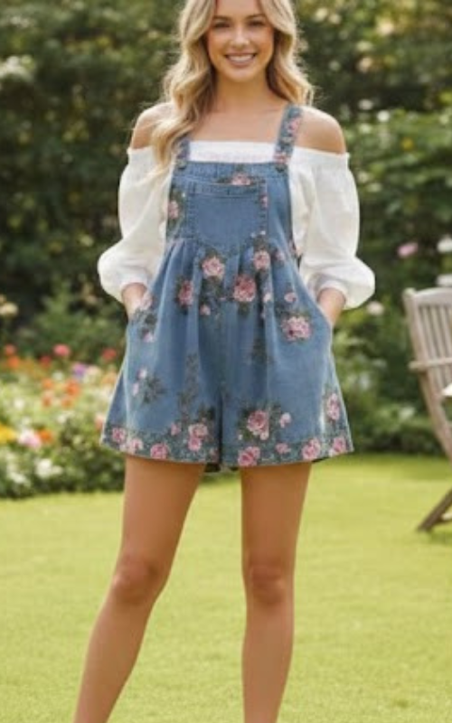 Botanical Charm Overall Romper-[option4]-[option5]-Cute-Trendy-Shop-Womens-Boutique-Clothing-Store