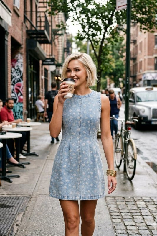 Daisy Denim Shift Dress-Cute-Trendy-Shop-Womens-Boutique-Clothing-Store