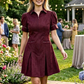 Wild & Refined Faux Suede Pleated Dress-Cute-Trendy-Shop-Womens-Boutique-Clothing-Store
