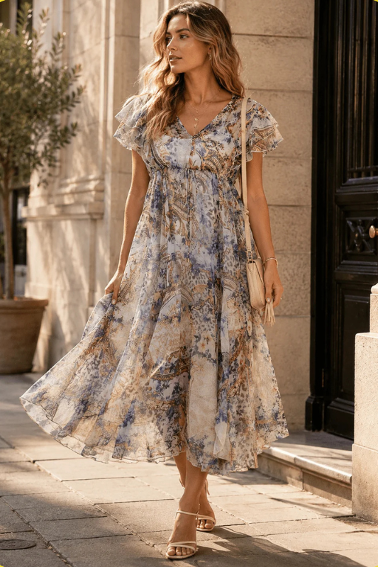 Whimsical Garden V-Neck Maxi-SMALL-Cute-Trendy-Shop-Womens-Boutique-Clothing-Store