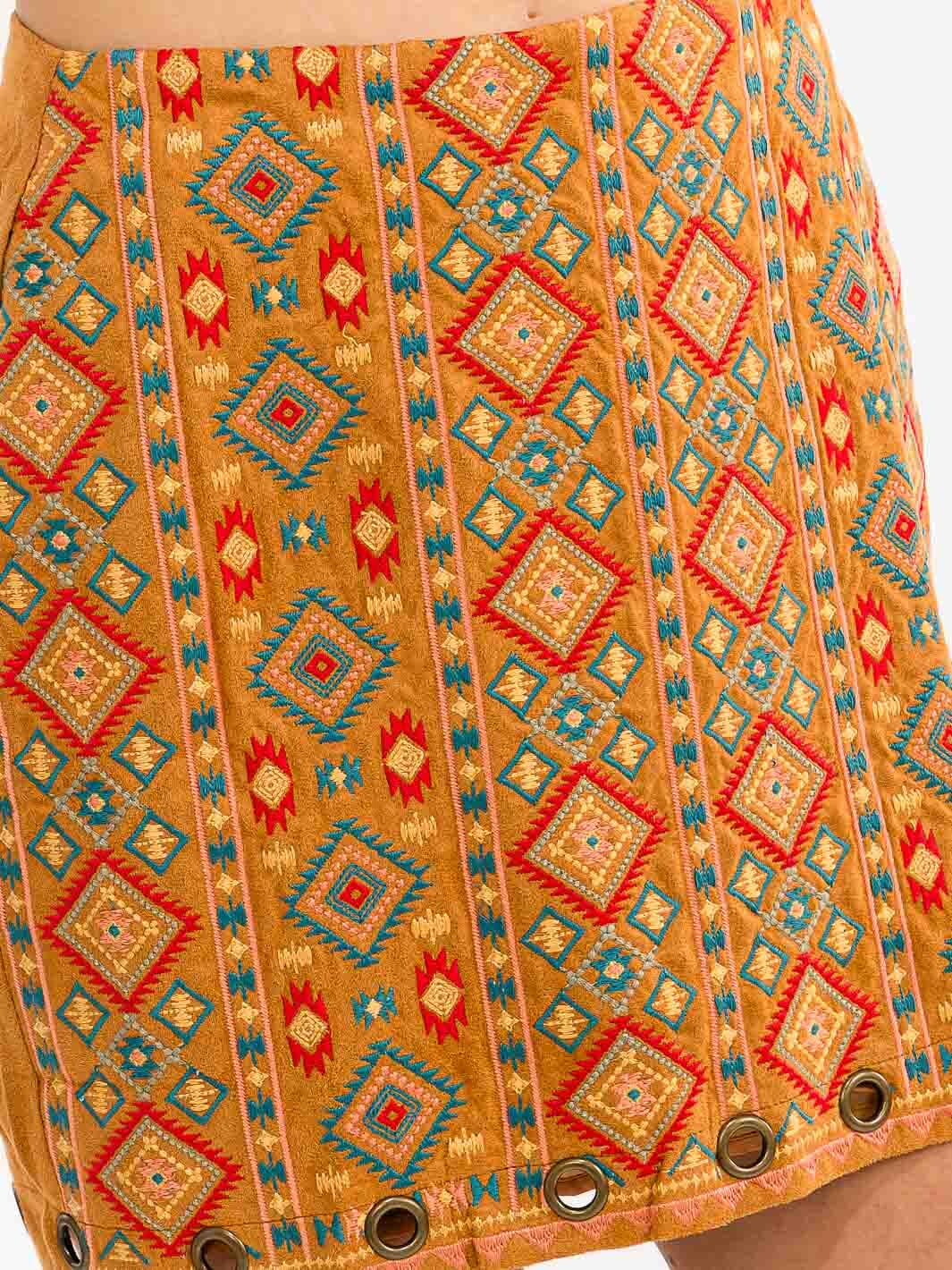 Canyon Bloom Embroidered Skirt-Cute-Trendy-Shop-Womens-Boutique-Clothing-Store