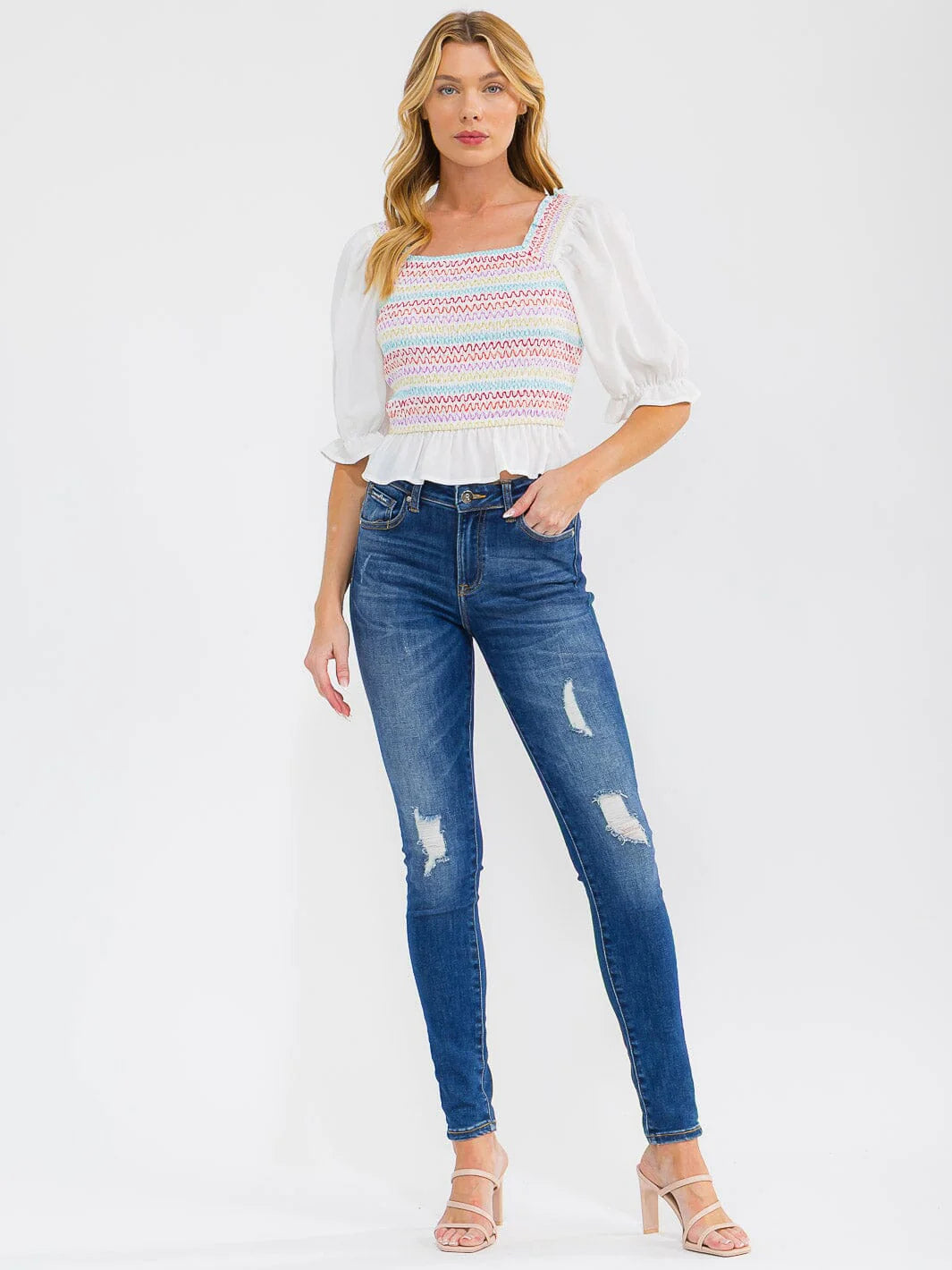 Sweet Caroline Embroidered Top-Cute-Trendy-Shop-Womens-Boutique-Clothing-Store