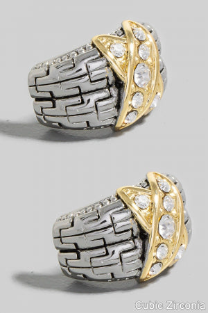 Bold and Beautiful CZ Earrings-Cute-Trendy-Shop-Womens-Boutique-Clothing-Store