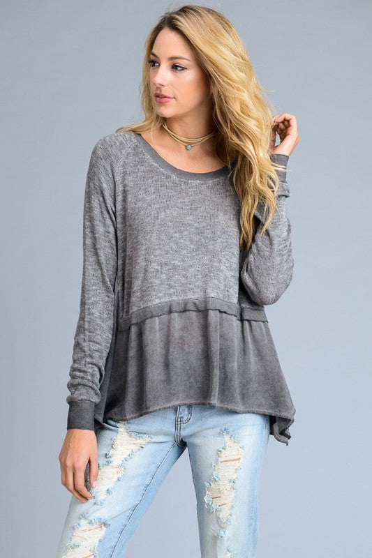 Time To Go Grey Tunic Top-[option4]-[option5]-Cute-Trendy-Shop-Womens-Boutique-Clothing-Store