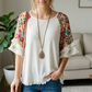 Floral Frill Top