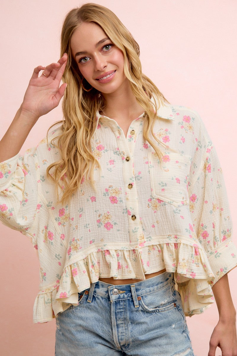 Friendly Outing Floral Top-Cute-Trendy-Shop-Womens-Boutique-Clothing-Store