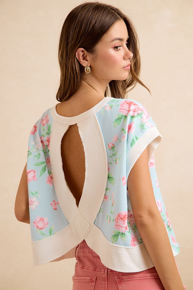Catch 'Em Staring Floral Terry Top-Cute-Trendy-Shop-Womens-Boutique-Clothing-Store