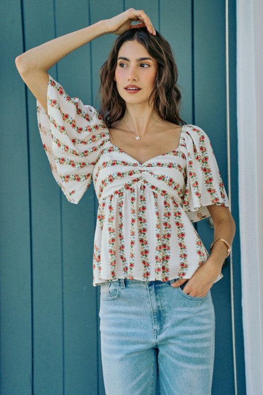 Girls' Weekend Floral Top-Cute-Trendy-Shop-Womens-Boutique-Clothing-Store