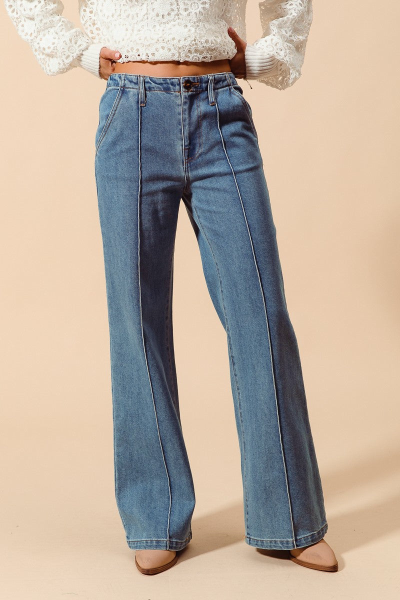 Indigo Rebel Straight leg denim jeans-[option4]-[option5]-Cute-Trendy-Shop-Womens-Boutique-Clothing-Store