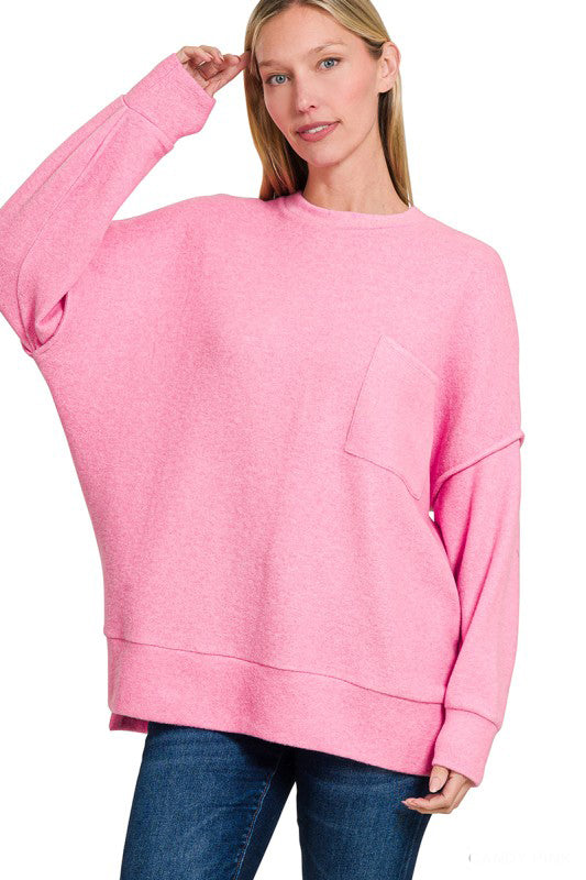 All About That Touch Drop Shoulder Sweater Top-[option4]-[option5]-Cute-Trendy-Shop-Womens-Boutique-Clothing-Store