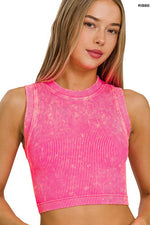 The Set Up Ribbed Crop Top-Fuschia-SMALL/MEDIUM-[option4]-[option5]-Cute-Trendy-Shop-Womens-Boutique-Clothing-Store