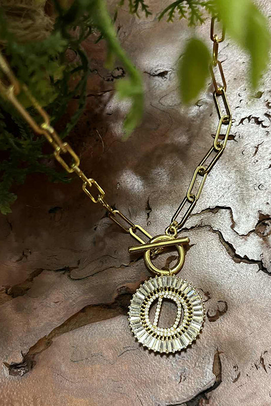 Paperclip Chain Radiant Gold Initial Necklace A - W-[option4]-[option5]-Cute-Trendy-Shop-Womens-Boutique-Clothing-Store
