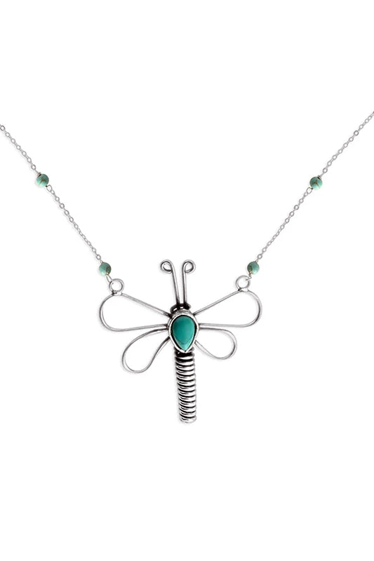 Artful Dragonfly Silver Necklace-[option4]-[option5]-Cute-Trendy-Shop-Womens-Boutique-Clothing-Store