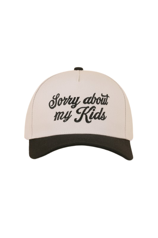 Sorry About My Kids Baseball Cap-Cute-Trendy-Shop-Womens-Boutique-Clothing-Store