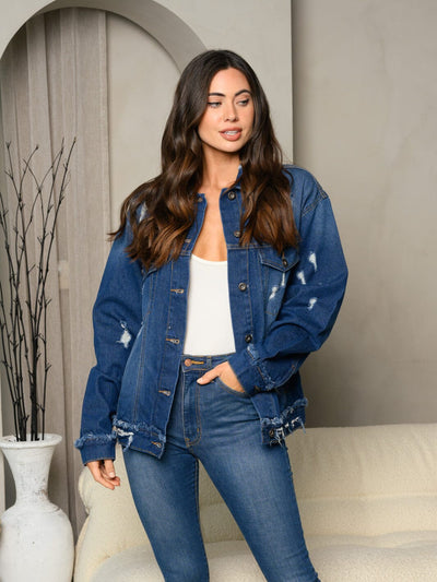 Open Doors Oversized Denim Jacket-[option4]-[option5]-Cute-Trendy-Shop-Womens-Boutique-Clothing-Store