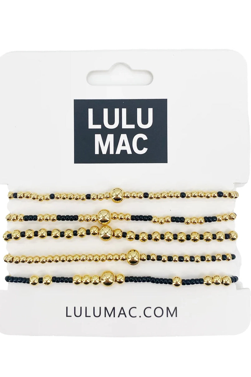 LULU MAC Black Bracelet Set-[option4]-[option5]-Cute-Trendy-Shop-Womens-Boutique-Clothing-Store