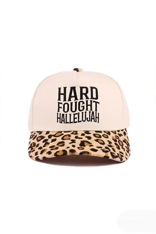 "Hard Fought Hallelujah" Cap-Leopard-Cute-Trendy-Shop-Womens-Boutique-Clothing-Store