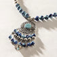 Luxi Concho Blue and Silver Necklace-[option4]-[option5]-Cute-Trendy-Shop-Womens-Boutique-Clothing-Store