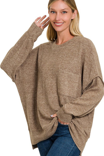 All About That Touch Drop Shoulder Sweater Top-[option4]-[option5]-Cute-Trendy-Shop-Womens-Boutique-Clothing-Store