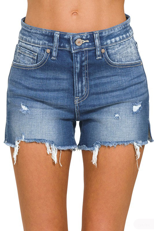 Music On The Beach Denim Shorts-[option4]-[option5]-Cute-Trendy-Shop-Womens-Boutique-Clothing-Store