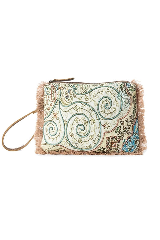 Mystic Meadows Embroidered Blue Clutch-[option4]-[option5]-Cute-Trendy-Shop-Womens-Boutique-Clothing-Store