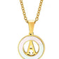 Mother of Pearl Initial Shell Pendant Necklace-A-Cute-Trendy-Shop-Womens-Boutique-Clothing-Store