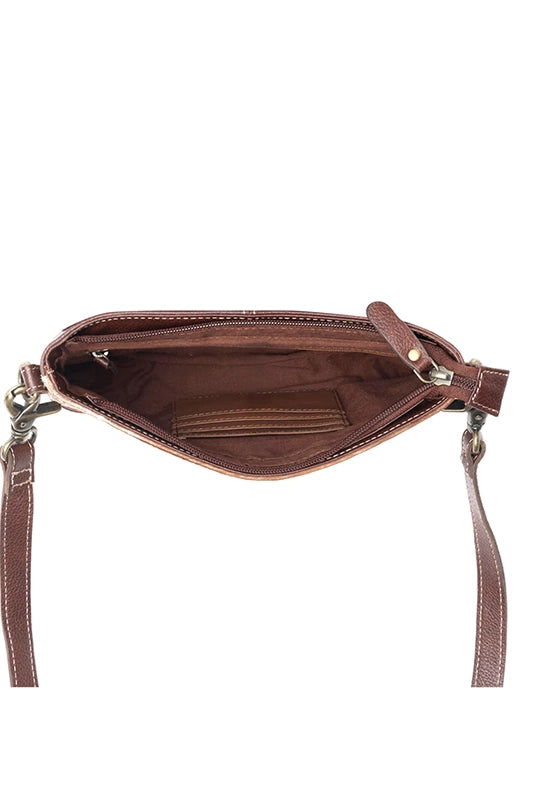 Make It Easy Brown Hide & Leather Handbag-[option4]-[option5]-Cute-Trendy-Shop-Womens-Boutique-Clothing-Store